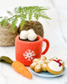 Santa's Snacks with Red Hot Chocolate Cup