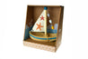 Floating Wooden Sail Boat
